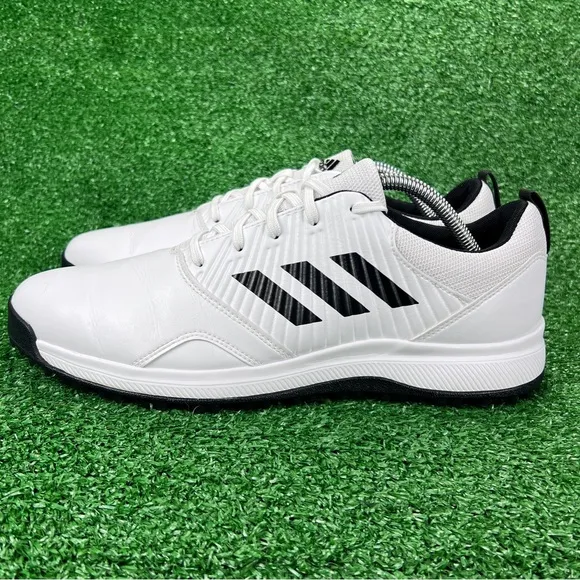 Adidas Men’s Size 11 Golf Shoes CP Traxion SL Sneakers Spikeless White/Black