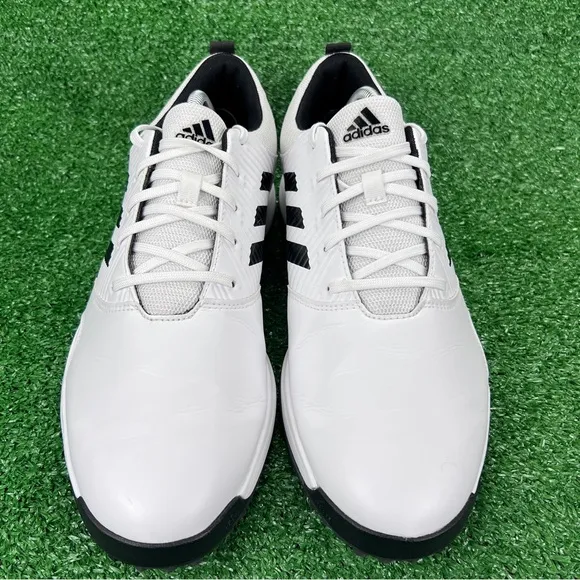 Adidas Men’s Size 11 Golf Shoes CP Traxion SL Sneakers Spikeless White/Black