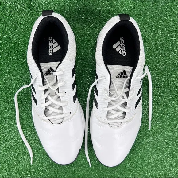 Adidas Men’s Size 11 Golf Shoes CP Traxion SL Sneakers Spikeless White/Black