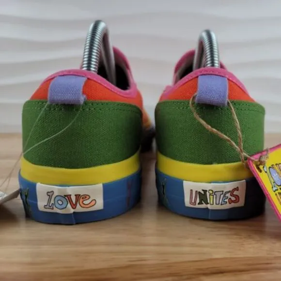 Adidas Nizza Slip On Pride Love Unites Rainbow Shoes Mens 9 Womens‎ 10 - GW2421