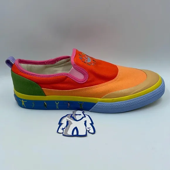 Adidas Nizza Slip-On Pride Men’s Sz 10