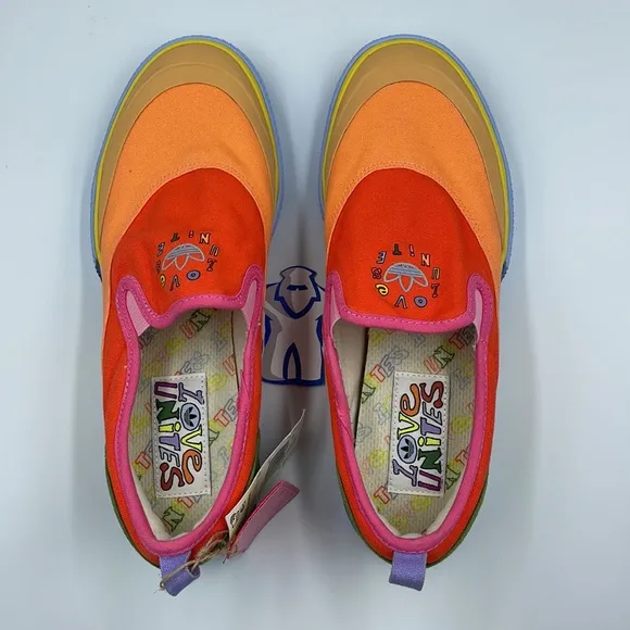 Adidas Nizza Slip-On Pride Men’s Sz 10
