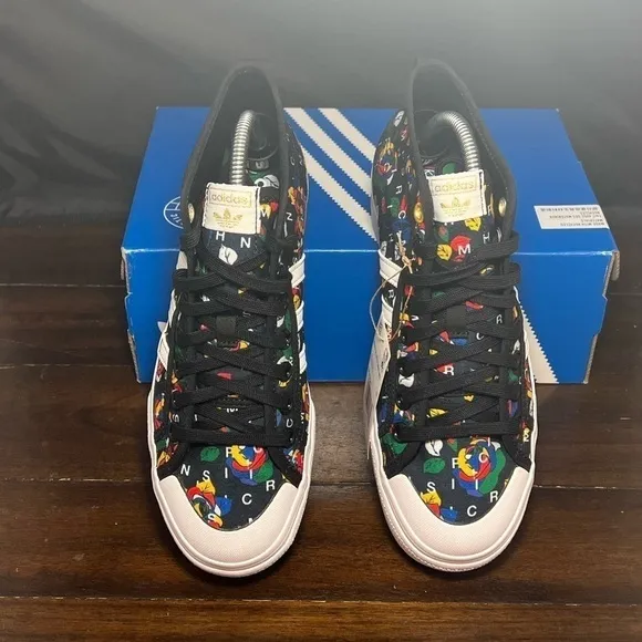 Adidas Nizza Womens Platform Mid GZ4304 New Black Floral