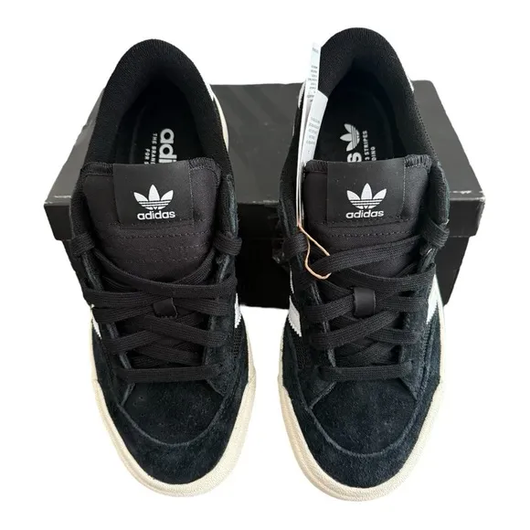 Adidas Nora GV6777 Black and White Skateboarding Sneakers Men Size 4