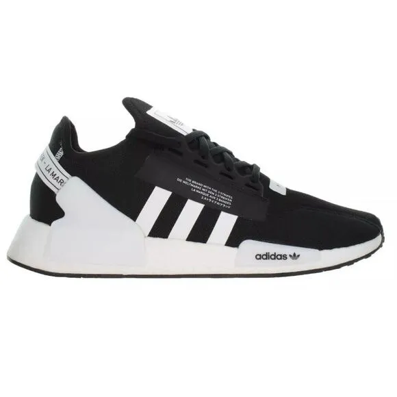 Adidas ORIGINALS NMD R1 Black White Boost Ultra Run Shoes Mens 8.5 Fast Ship