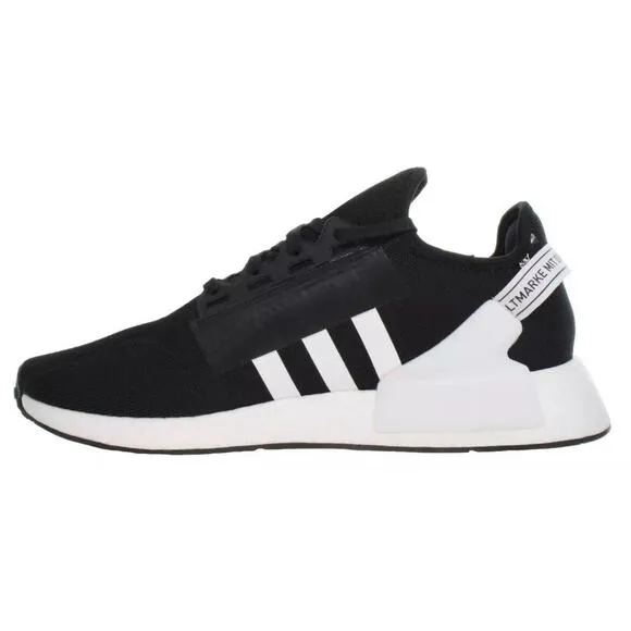 Adidas ORIGINALS NMD R1 Black White Boost Ultra Run Shoes Mens 8.5 Fast Ship