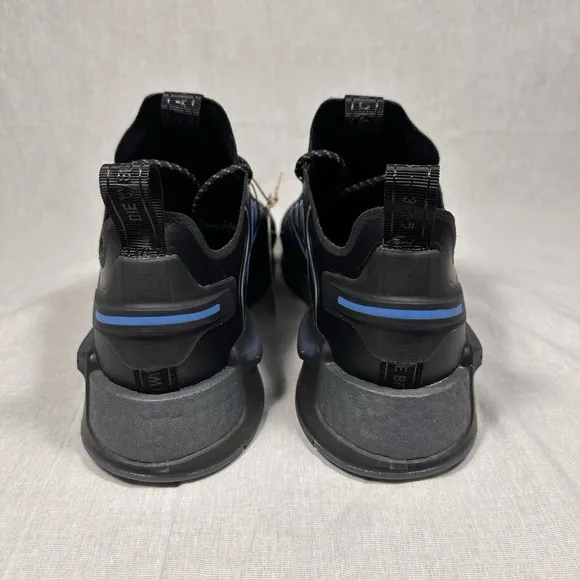Adidas Originals NMD_R1 V3 Athletic Low Top Shoes Black Blue HQ6637 Mens Size 12
