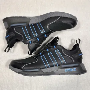 Adidas Originals NMD_R1 V3 Athletic Low Top Shoes Black Blue HQ6637 Mens Size 12