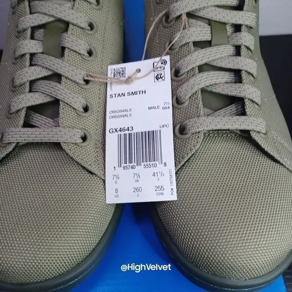 adidas Originals STAN SMITH SHOES Olive sz 8 (Men's)
