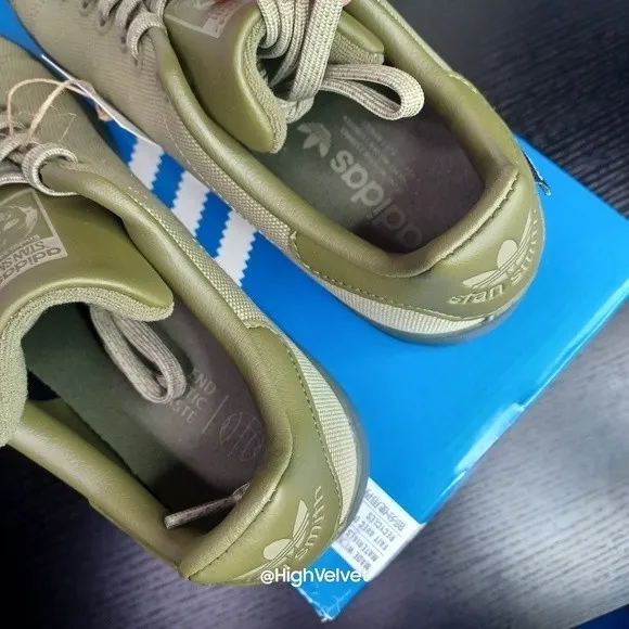 adidas Originals STAN SMITH SHOES Olive sz 8 (Men's)