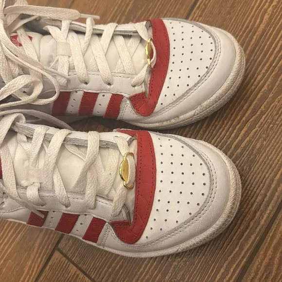 ADIDAS ORIGINALS TOP TEN RB HIGH TOP SHOES WHITE RED FV4925 MENS SIZE 6