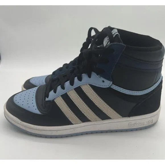 Adidas Originals Top Ten RB Men's US Size 7.5 Blue Black Basketball High Tops