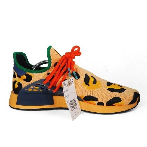 Adidas Pharrell x NMD Human Race 'Animal Print - Pulse Amber' HP3221 Men's 11.5
