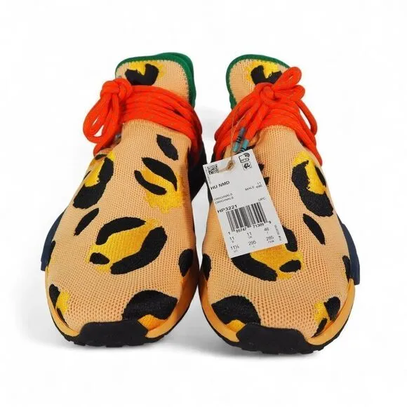 Adidas Pharrell x NMD Human Race 'Animal Print - Pulse Amber' HP3221 Men's 11.5