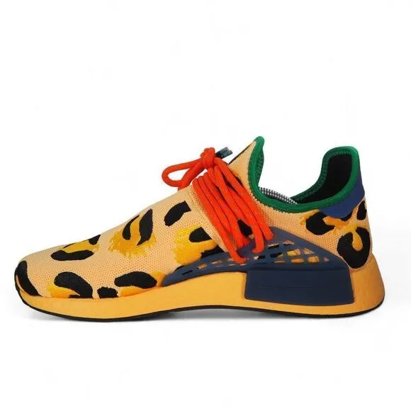Adidas Pharrell x NMD Human Race 'Animal Print - Pulse Amber' HP3221 Men's 11.5