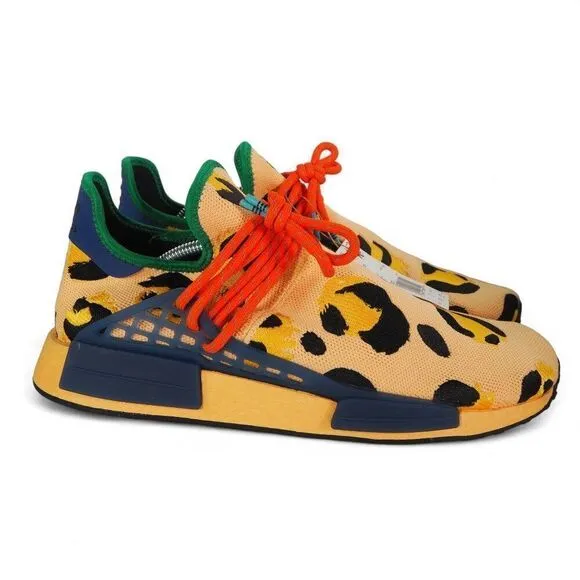 Adidas Pharrell x NMD Human Race 'Animal Print - Pulse Amber' HP3221 Men's 11.5
