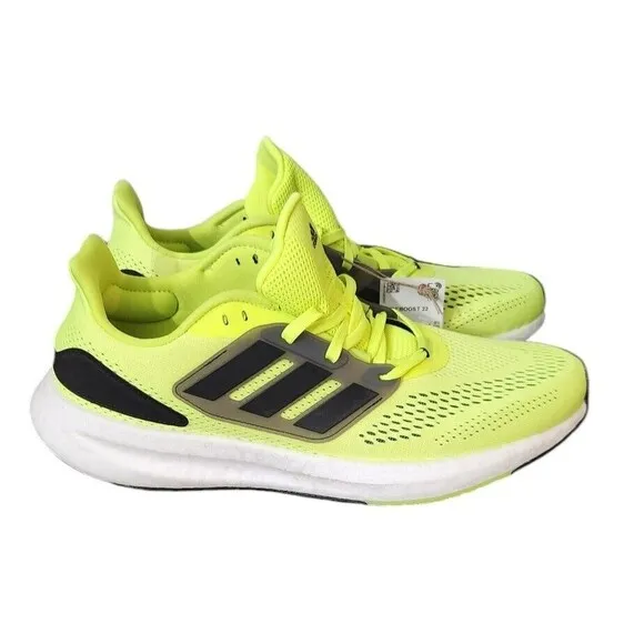 Adidas Pure Boost 22 Shoes Ultra Solar Yellow Sneakers Shoes  Men's Size 10 NEW