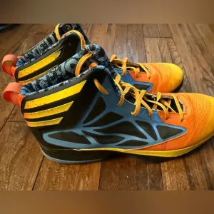 Adidas RARE Pack 93‎ Crazy Fast Basketball Shoes Men Sz 14 High Tops Blue Orange