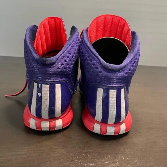 Adidas Rose 4 Night Blue White-Blast Purple Men's Size 12 Basketball Shoe