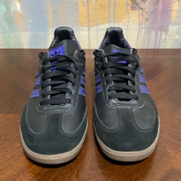 Adidas Samba OG 2010 Trainers Black and Purple Men's sneakers size 9