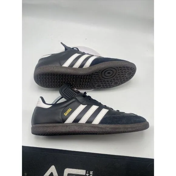 adidas Samba OG Men Size 12 Black Leather Low Top Classic Soccer Shoes 3758