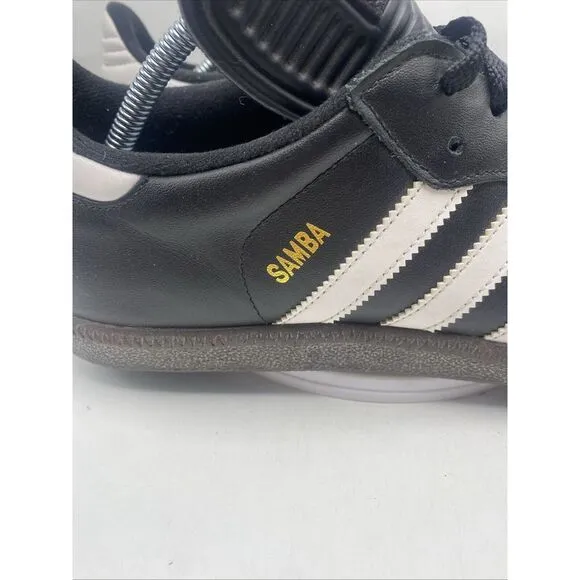 adidas Samba OG Men Size 12 Black Leather Low Top Classic Soccer Shoes 3758