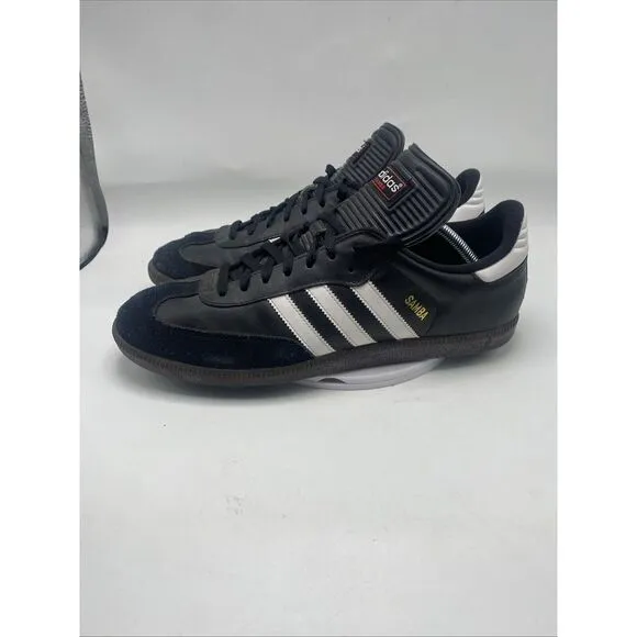 adidas Samba OG Men Size 12 Black Leather Low Top Classic Soccer Shoes 3758