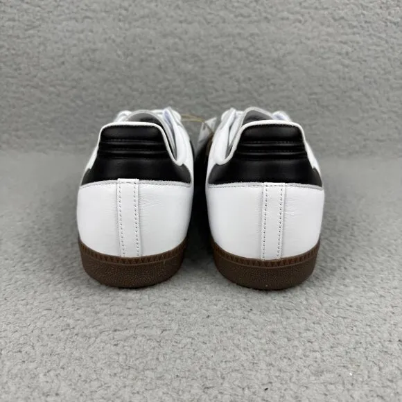 Adidas Samba OG Mens 12 Shoes White Black Gum Classic Sneakers Trainers B75806