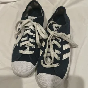 Adidas San Remo Trainer Shoes Sneakers Navy White AF5277 Lace Up Low Top 7 Men's
