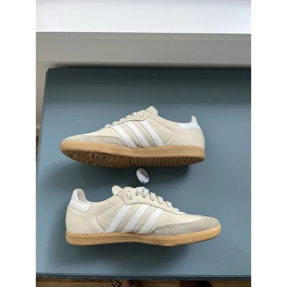Adidas Shoes - 2017 Samba Low OG Vintage White - Sz 9.5 Mens - Gum Beige Brown