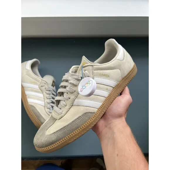 Adidas Shoes - 2017 Samba Low OG Vintage White - Sz 9.5 Mens - Gum Beige Brown