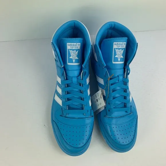 Adidas Top Ten Hi Shoes Sky Rush Blue White GW1616 Men's Multi Size 9, 11 NEW