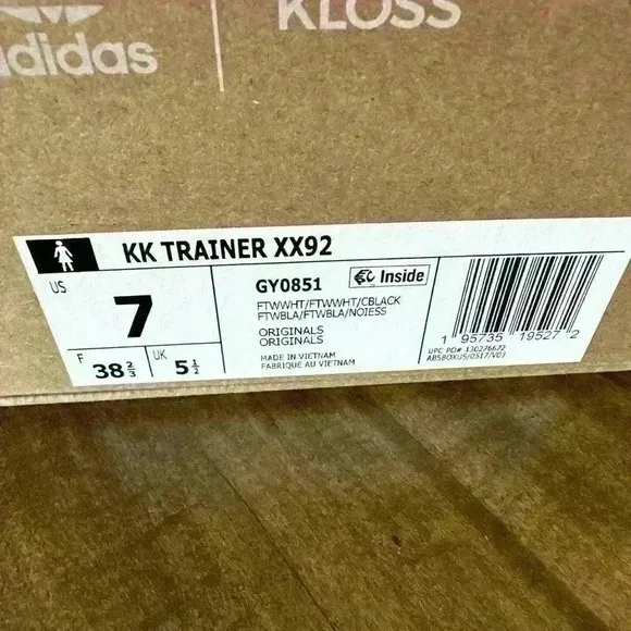 adidas Trainer XX92 x Karlie Kloss White Size 7 Preowned With Box.‎ Great Used