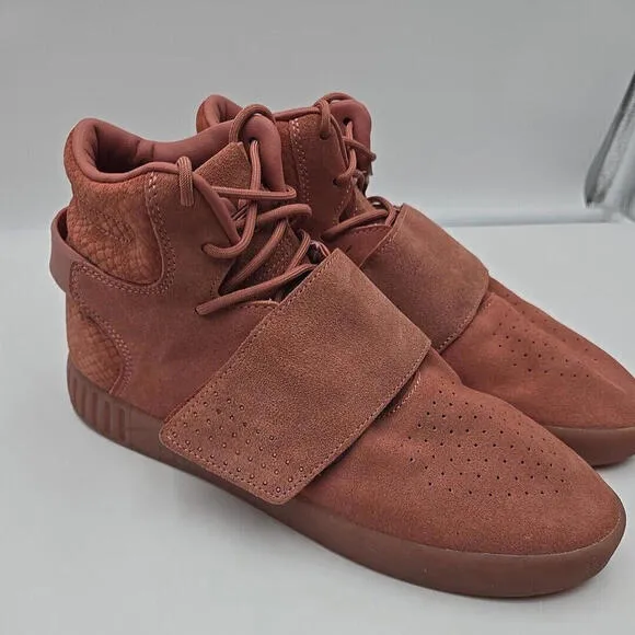Adidas Tubular Invader Strap 'Raw Pink' Basketball Shoes Men's (Size: 9.5)