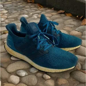 Adidas Ultraboost Mens 12 Sneakers Blue Continental Running Shoes PYA 046001