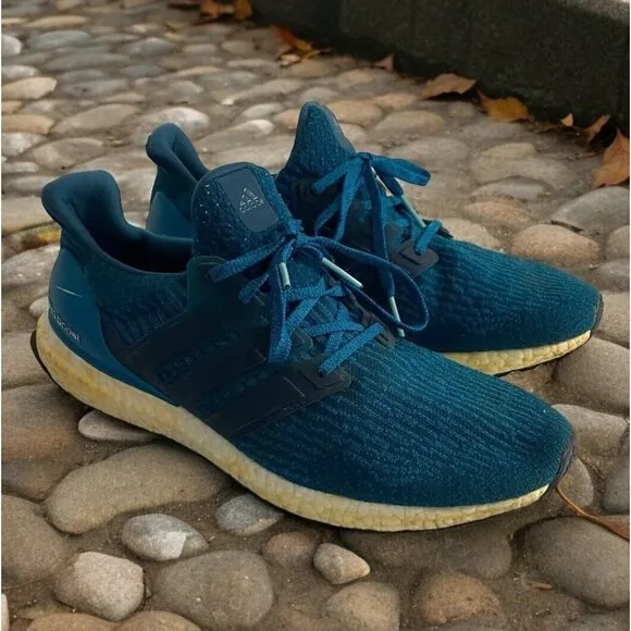 Adidas Ultraboost Mens 12 Sneakers Blue Continental Running Shoes PYA 046001