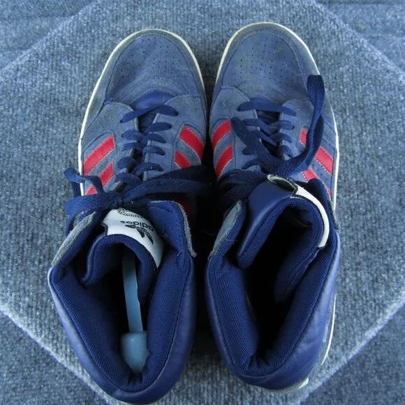 adidas VNTG Sample Men Sneaker Shoes Blue‎ Leather Lace Up Size 9 Medium