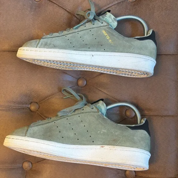 Adidas x Bape x Undftd Undefeated Campus 80s Green Sneaker Shoes, 5M 6.5W