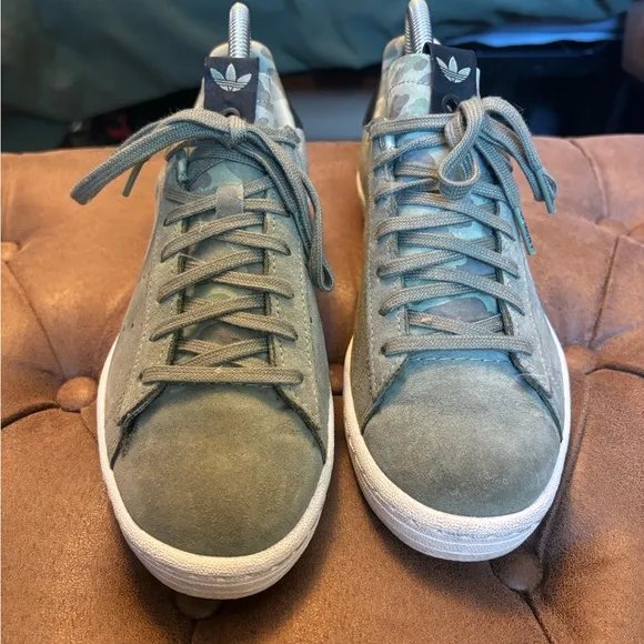 Adidas x Bape x Undftd Undefeated Campus 80s Green Sneaker Shoes, 5M 6.5W