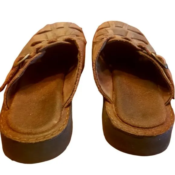 AE Outfitters | DrkBrown Leather Men's Woven Sandals | Style 1830-200 | Size: 10