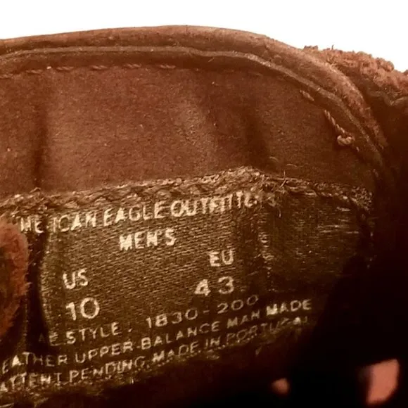 AE Outfitters | DrkBrown Leather Men's Woven Sandals | Style 1830-200 | Size: 10