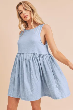 AEMI   CO ROUND NECK MINI DRESS