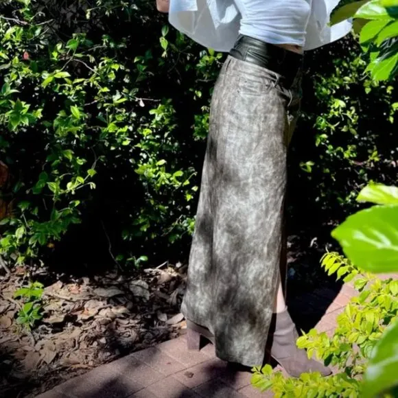 AFRM Maxi Skirt Easton Faux Leather Maxi Skirt 31