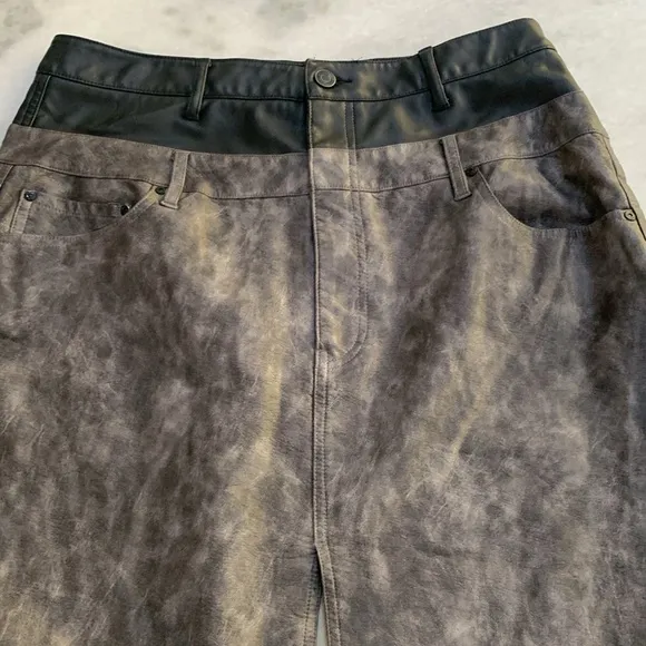 AFRM Maxi Skirt Easton Faux Leather Maxi Skirt 31