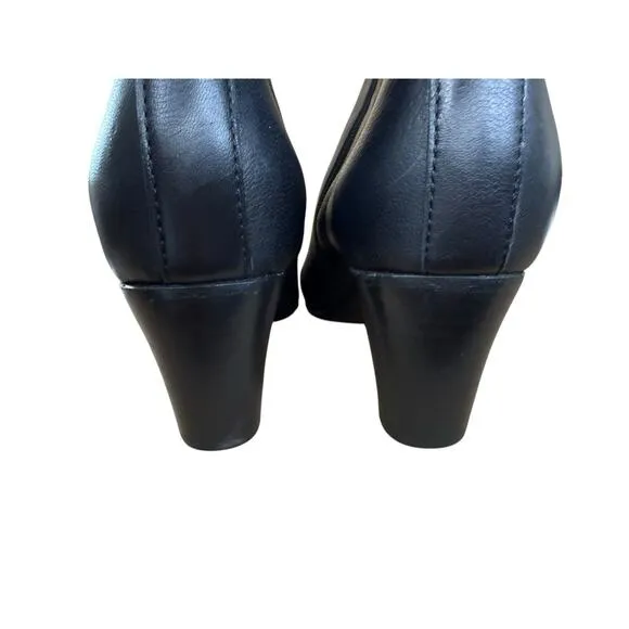 AGL Attilio Giusti Leombruni Black Leather Ankle Boots Size 39 (US 9)