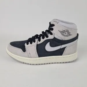 Air Jordan 1 Zoom CMFT 2 Women's Basketball Shoes Grey Black Size 6.5