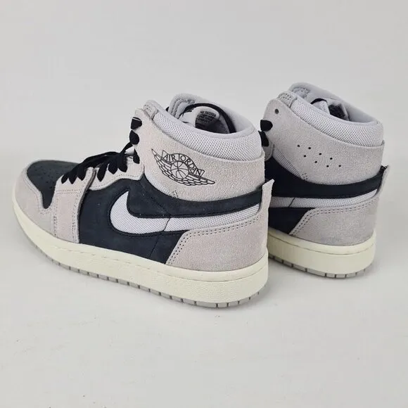 Air Jordan 1 Zoom CMFT 2 Women's Basketball Shoes Grey Black Size 6.5