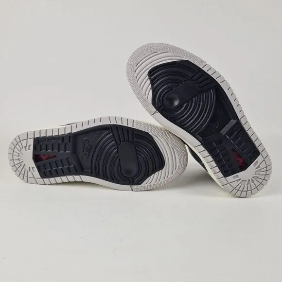 Air Jordan 1 Zoom CMFT 2 Women's Basketball Shoes Grey Black Size 6.5