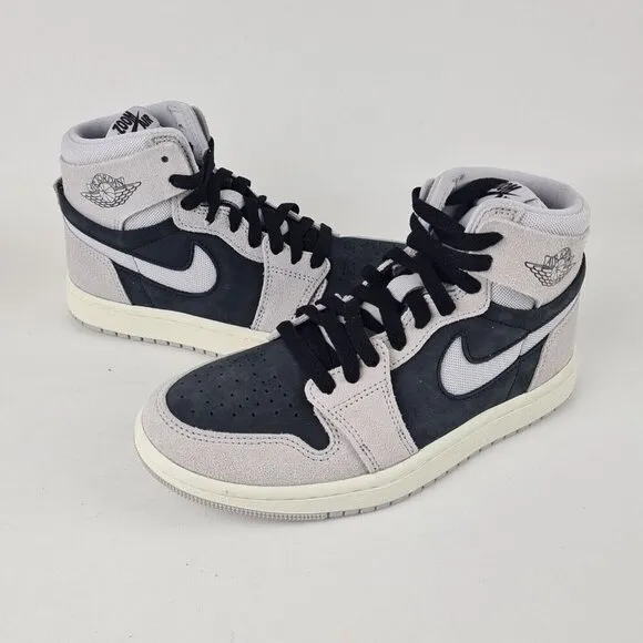 Air Jordan 1 Zoom CMFT 2 Women's Basketball Shoes Grey Black Size 6.5