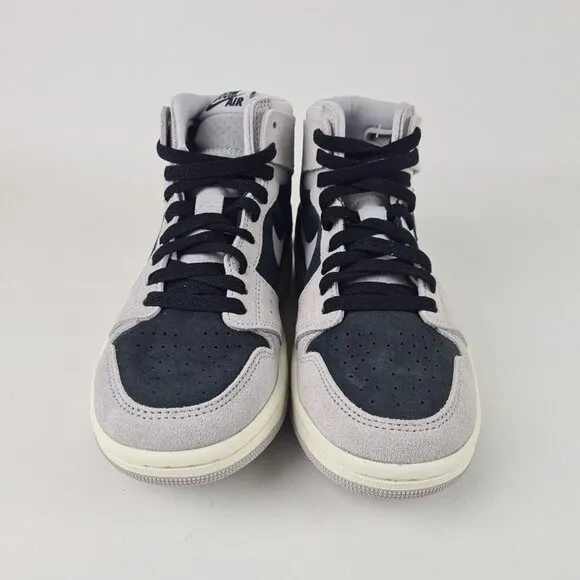 Air Jordan 1 Zoom CMFT 2 Women's Basketball Shoes Grey Black Size 6.5